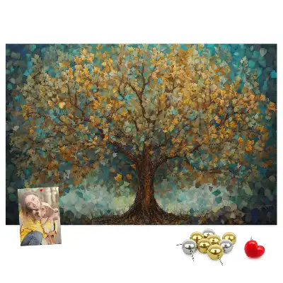 Memobord van kurk Mozaïekboom