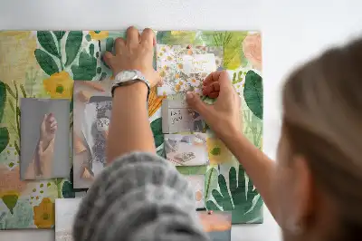 Kurk prikbord Aquarel bloemen