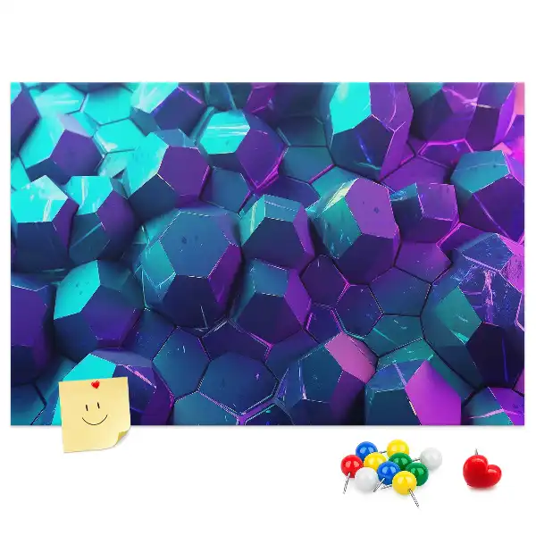 Memobord van kurk Geometrische figuren
