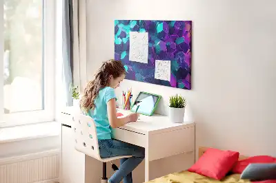 Memobord van kurk Geometrische figuren