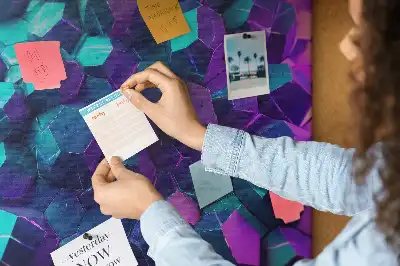 Memobord van kurk Geometrische figuren