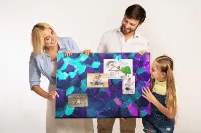 Memobord van kurk Geometrische figuren