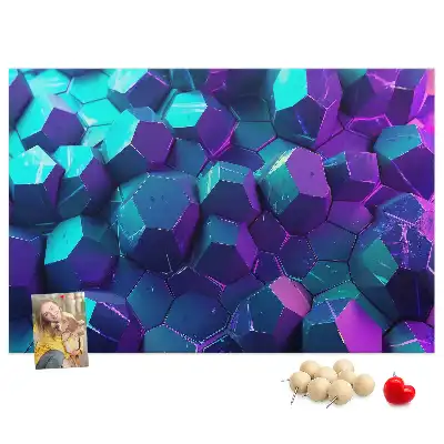 Memobord van kurk Geometrische figuren