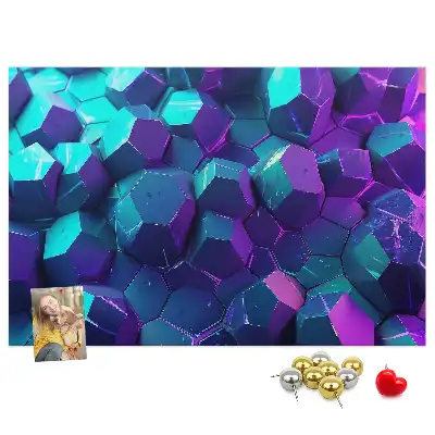 Memobord van kurk Geometrische figuren
