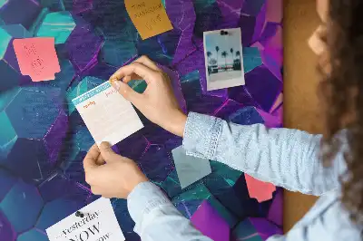 Memobord van kurk Geometrische figuren