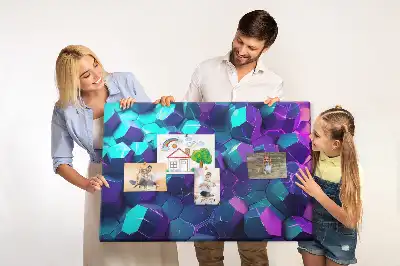Memobord van kurk Geometrische figuren