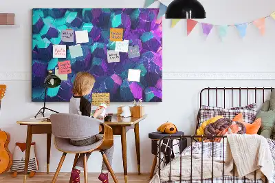 Memobord van kurk Geometrische figuren