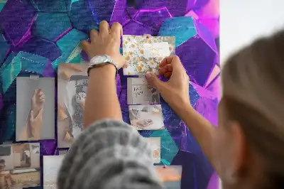 Memobord van kurk Geometrische figuren