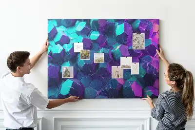 Memobord van kurk Geometrische figuren