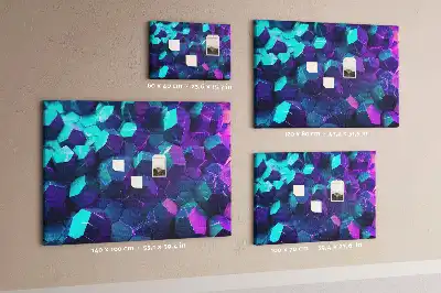 Memobord van kurk Geometrische figuren