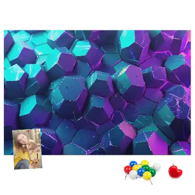 Memobord van kurk Geometrische figuren