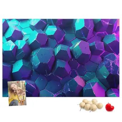 Memobord van kurk Geometrische figuren