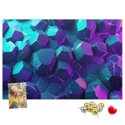 Memobord van kurk Geometrische figuren