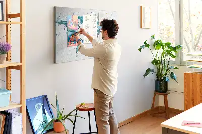 Kurk prikbord Waterwereldkaart