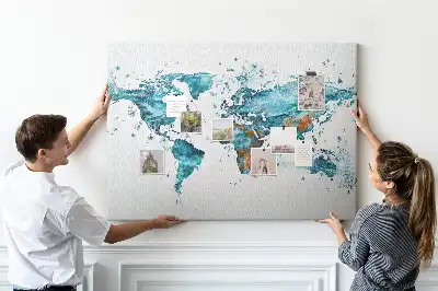 Kurk prikbord Waterwereldkaart