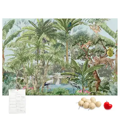 Memobord van kurk Natuur jungle natuur