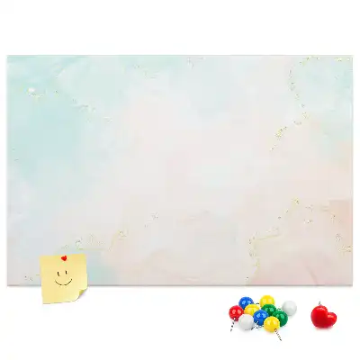 Kurken prikbord met aquarel marmerlook