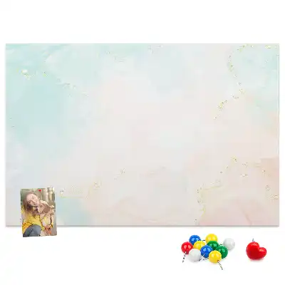 Kurk prikbord Aquarel marmer