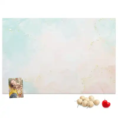 Kurk prikbord Aquarel marmer