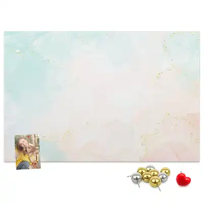 Kurk prikbord Aquarel marmer