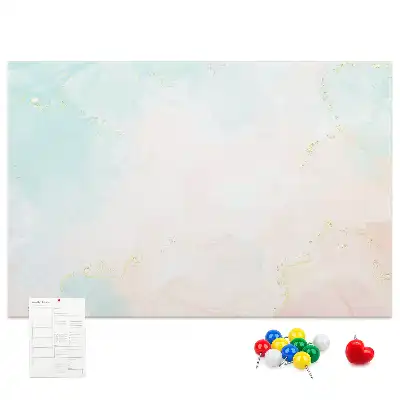 Kurk prikbord Aquarel marmer