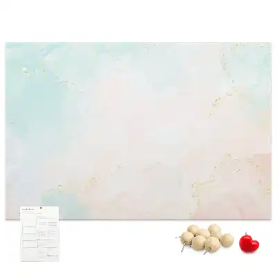 Kurk prikbord Aquarel marmer