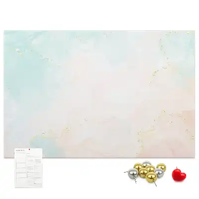 Kurk prikbord Aquarel marmer