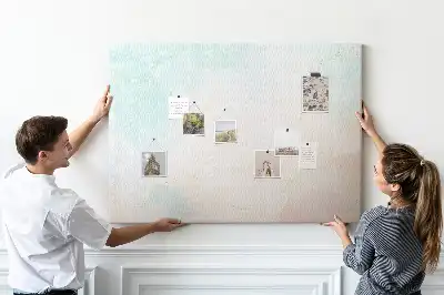 Kurk prikbord Aquarel marmer