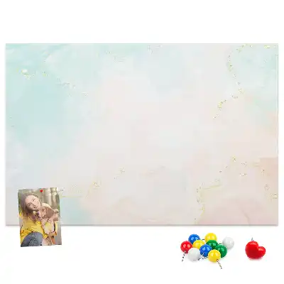 Kurk prikbord Aquarel marmer