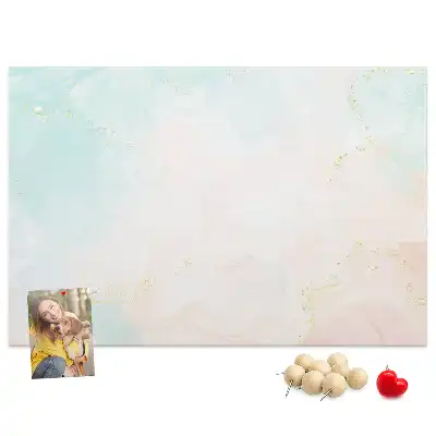 Kurk prikbord Aquarel marmer