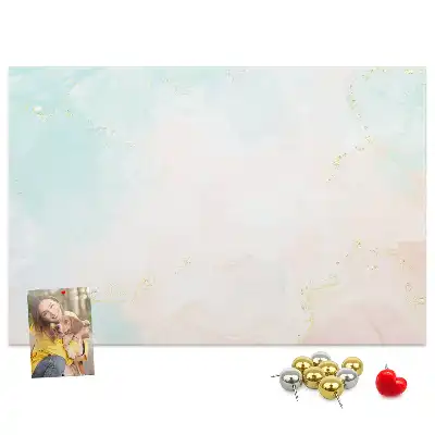 Kurk prikbord Aquarel marmer