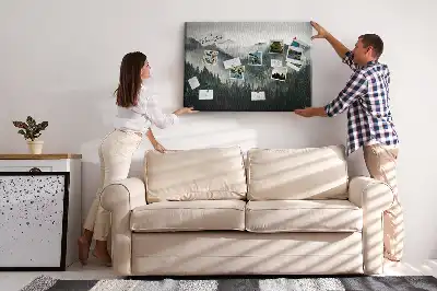 Memobord van kurk Bos landschap