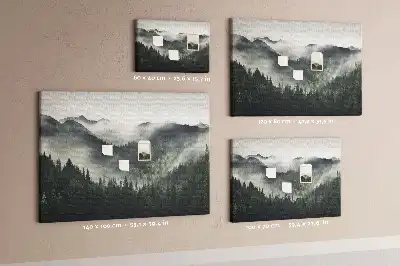 Memobord van kurk Bos landschap