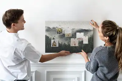 Memobord van kurk Bos landschap