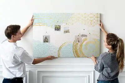 Kurk prikbord Decoratief grafisch motief