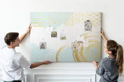 Kurk prikbord Decoratief grafisch motief