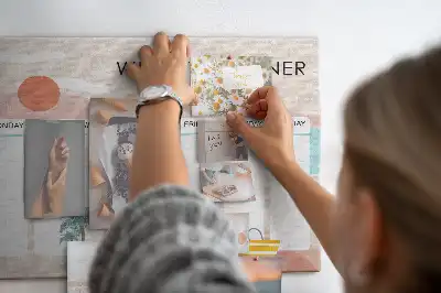 Memobord van kurk Zevendaagse organizer werk