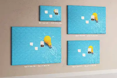 Kurk prikbord Gloeilamp tekening