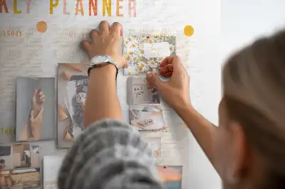 Memobord van kurk Zevendaags schema