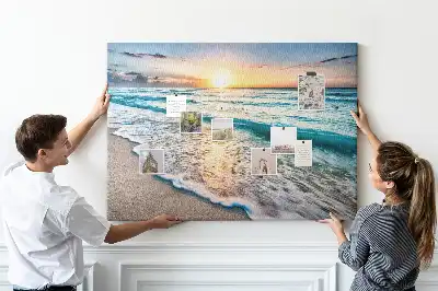 Kurk prikbord Zeekust golven