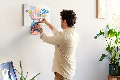 Memobord van kurk Opschriften die een kaart vormen
