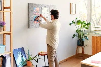 Kurk prikbord Bakstenen muur