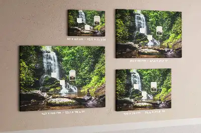 Memobord van kurk Waterval bos