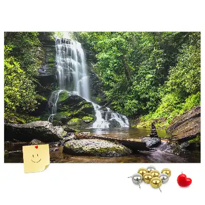 Memobord van kurk Waterval bos