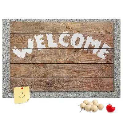 Kurk prikbord Welkomstbord