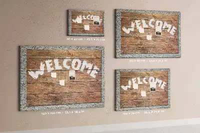 Kurk prikbord Welkomstbord