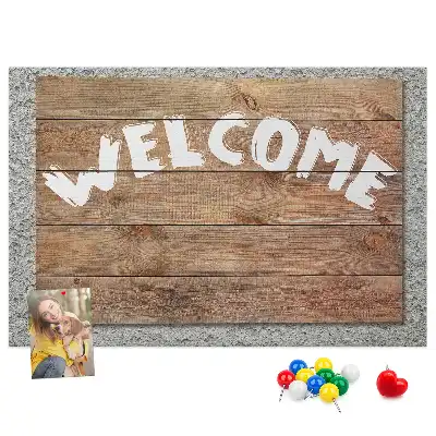 Kurk prikbord Welkomstbord