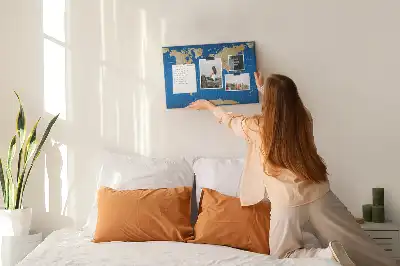 Memobord van kurk Wereld landen
