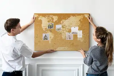 Kurk prikbord Planeet aarde wandkaart