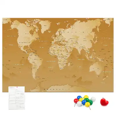 Kurk prikbord Planeet aarde wandkaart